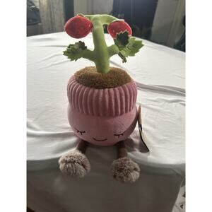 Greenhouse by Russ Strawberry Plant Watering Can Plush Toy Pink NWT